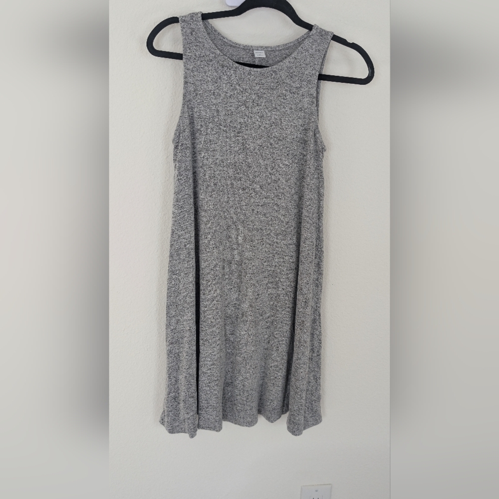 Old Navy Heather Gray Sleeveless Midi Dress